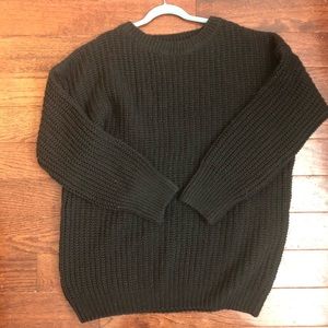 SHEIN BLACK ONE SIZE KNIT SWEATER